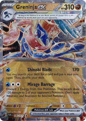Greninja ex (GameStop Metal Card) (106) Double Rare (cabinet-nm)