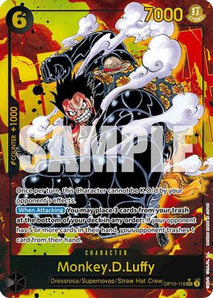 Monkey.D.Luffy (118) (Parallel) (OP10-118) - Royal Blood Foil (Cabinet-NM)
