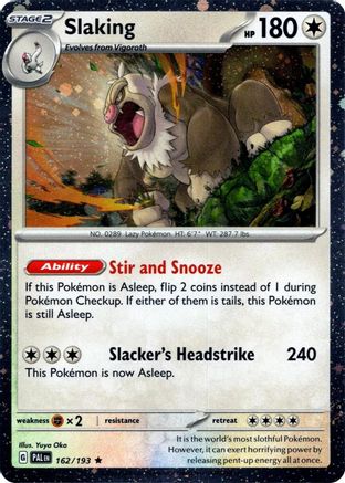 Slaking (Cosmos Holo) (162) Rare Holofoil