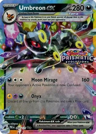 Umbreon ex - 060/131 (Prismatic Evolutions Stamp) (60) Promo Holofoil