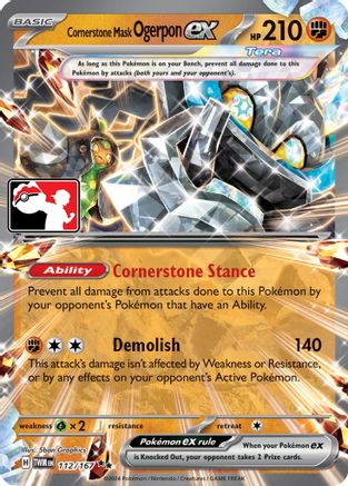Cornerstone Mask Ogerpon ex (112) Double Rare Holofoil