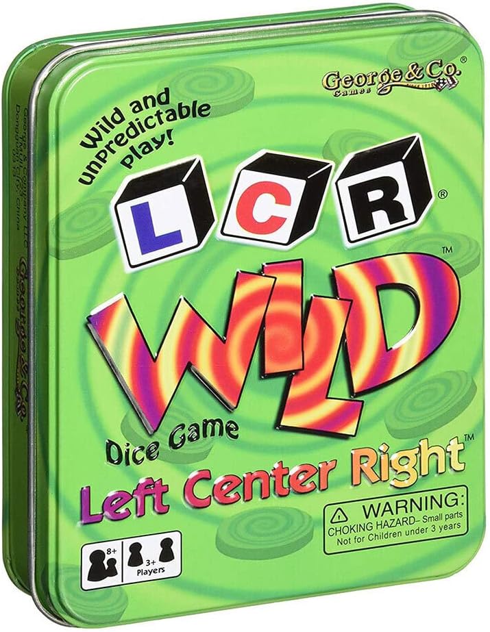 LCR Left Center Right -Wild Dice Game Tin