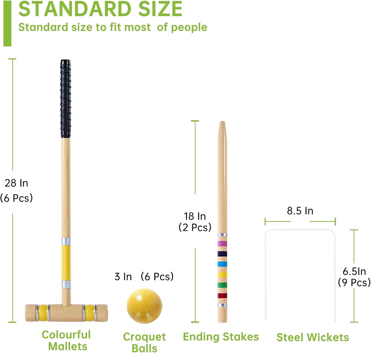 Pointyard Croquet Set