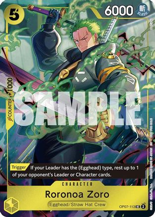 Roronoa Zoro (One Piece Day Dallas 2025) (OP07-113) - One Piece Promotion Cards Foil