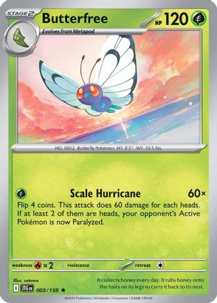 Butterfree (3) Holo Rare