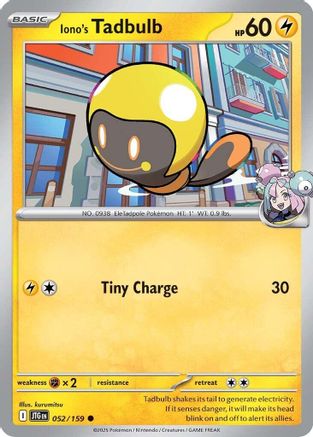 Iono's Tadbulb (52) Common Reverse Holofoil