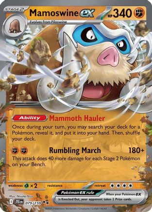 Mamoswine ex - 079/159 (79) Double Rare