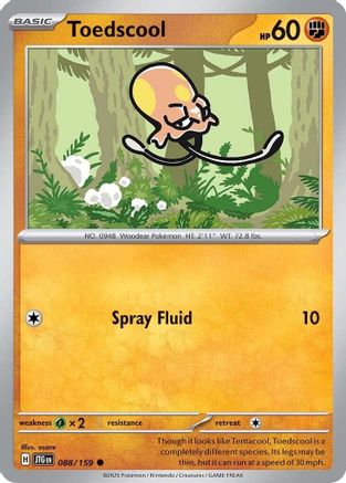 Toedscool (88) Common Reverse Holofoil