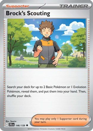 Brock's Scouting - 146/159 (146) Uncommon Reverse Holofoil