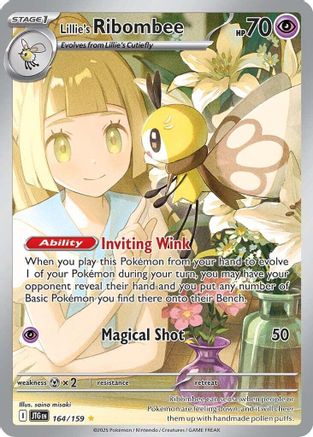 Lillie's Ribombee - 164/159 (164) Illustration Rare Holofoil