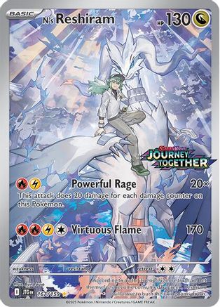 N's Reshiram - 167/159 (167) Illustration Rare Holofoil (Box topper)