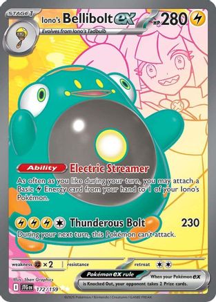 Iono's Bellibolt ex - 172/159 (172) Ultra Rare Holofoil