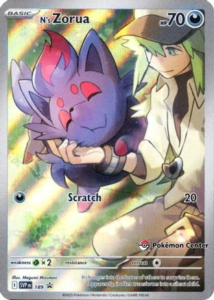 N's Zorua - 189 (Pokemon Center Exclusive) (189) Promo Holofoil