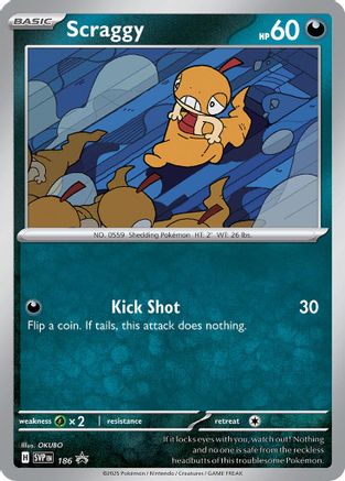 Scraggy - 186 (186) Promo Holofoil