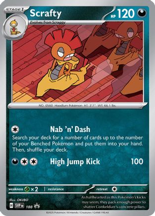 Scrafty - 188 (188) Promo Holofoil