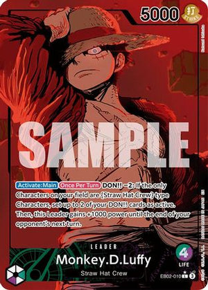 Monkey.D.Luffy (Alternate Art) (EB02-010) - Extra Booster: Anime 25th Collection Foil (Cabinet-NM)
