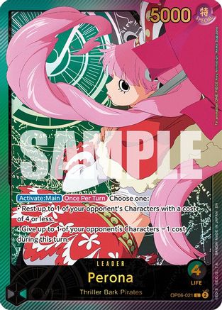 Perona (SPR) (OP06-021) - Extra Booster: Anime 25th Collection Foil (Cabinet-NM)