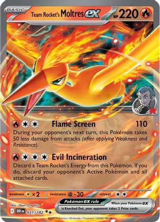 Team Rocket's Moltres ex (31) Double Rare