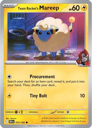 Team Rocket's Mareep (72) Common