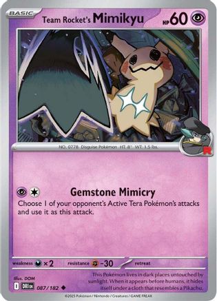 Team Rocket's Mimikyu (87) Uncommon
