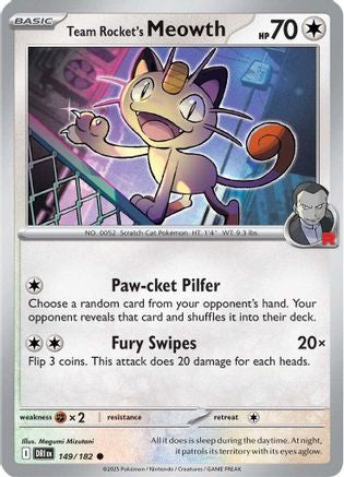 Team Rocket's Meowth (149) Common