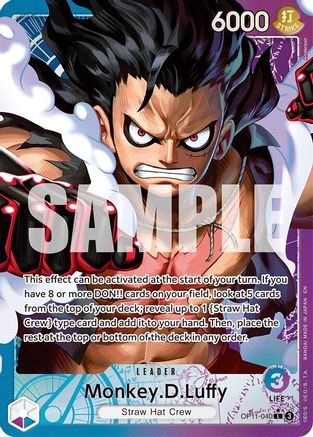 Monkey.D.Luffy (040) (Alternate Art) (OP11-040) - A Fist of Divine Speed Foil (Cabinet)