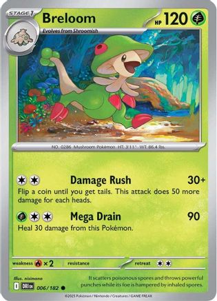 Breloom (6) Common Reverse Holofoil
