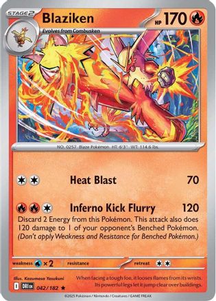Blaziken - 042/182 (42) Rare Reverse Holofoil