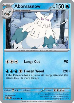 Abomasnow (60) Uncommon Reverse Holofoil