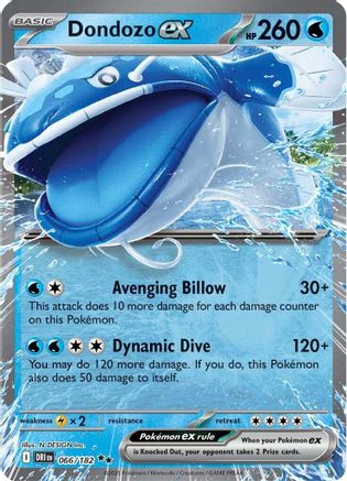 Dondozo ex - 066/182 (66) Double Rare Holofoil