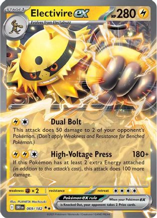 Electivire ex - 069/182 (69) Double Rare Holofoil