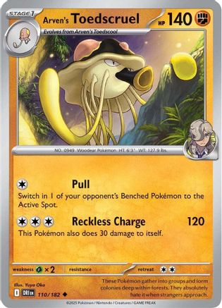 Arven's Toedscruel (110) Uncommon Reverse Holofoil