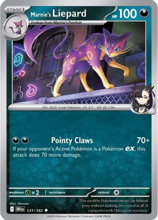 Marnie's Liepard (131) Uncommon Reverse Holofoil