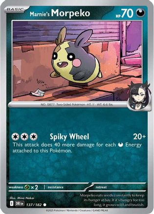 Marnie's Morpeko (137) Common Reverse Holofoil