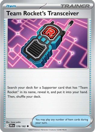 Team Rocket's Transceiver (178) Uncommon Reverse Holofoil