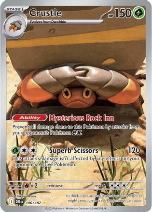 Crustle - 186/182 (186) Illustration Rare Holofoil