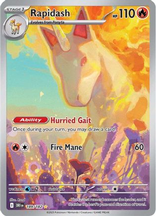 Rapidash - 189/182 (189) Illustration Rare Holofoil