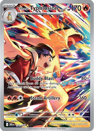 Ethan's Typhlosion - 190/182 (190) Illustration Rare Holofoil