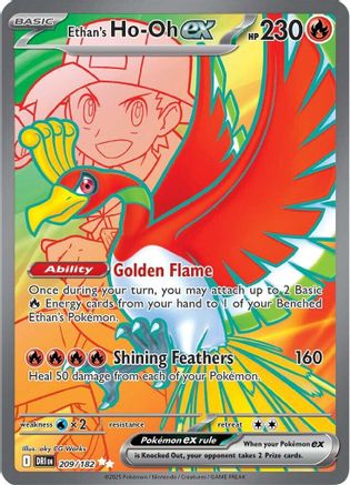 Ethan's Ho-Oh ex - 209/182 (209) Ultra Rare Holofoil