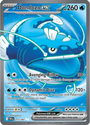 Dondozo ex - 211/182 (211) Ultra Rare Holofoil