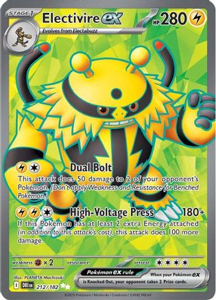 Electivire ex - 212/182 (212) Ultra Rare Holofoil