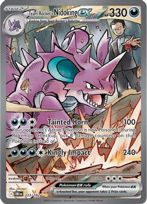 Team Rocket's Nidoking ex - 233/182 Special Illustration Rare Holofoil (Cabinet-NM)