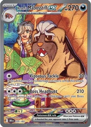 Arven's Mabosstiff ex - 235/182 (235) Special Illustration Rare Holofoil