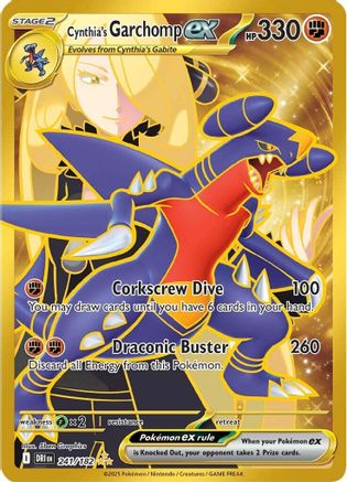 PKM - Cynthia's Garchomp ex - 241/182 (241) Hyper Rare Holofoil