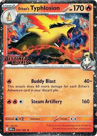 Ethan's Typhlosion (Prerelease) (34) Rare Holofoil