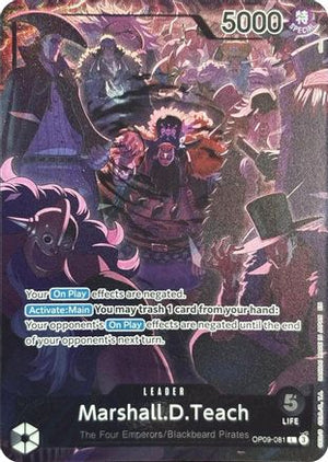 Marshall.D.Teach (English Version 2nd Anniversary Set) (OP09-081) - One Piece Promotion Cards Foil (Cabinet-NM)
