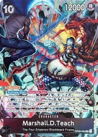 Marshall.D.Teach (093) (English Version 2nd Anniversary Set) (OP09-093) - One Piece Promotion Cards Foil (Cabinet-NM)