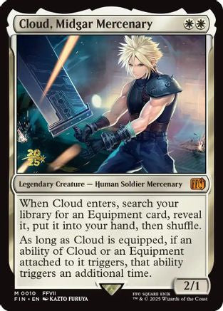 Cloud, Midgar Mercenary (PRE-010) - Prerelease Cards Foil