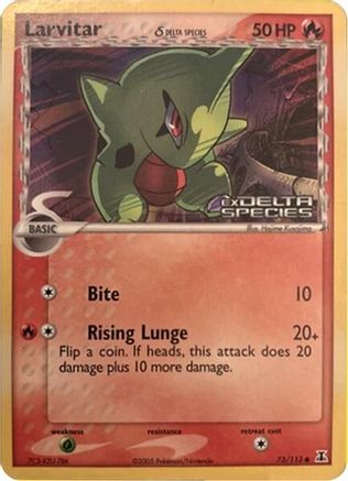 Larvitar (Delta Species Stamp) (73) Common