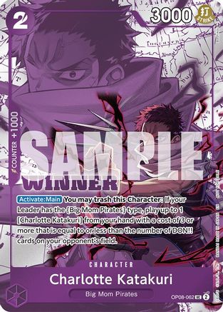 Charlotte Katakuri (Winner Pack 2025 Vol. 3) (OP08-062) - One Piece Promotion Cards Foil (Cabinet)